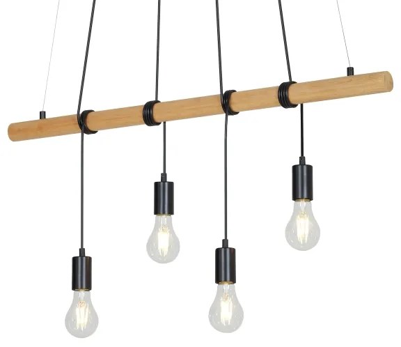 Lustră pe cablu Briloner 4015045 4xE27/25W/230V