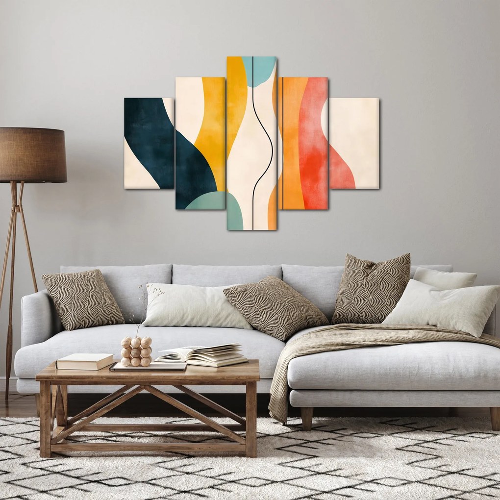 Tablou - Ilustrație colorată minimalistă II. (150x105 cm)