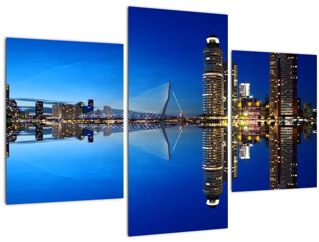 Tablou - Rotterdam nocturn (90x60 cm)