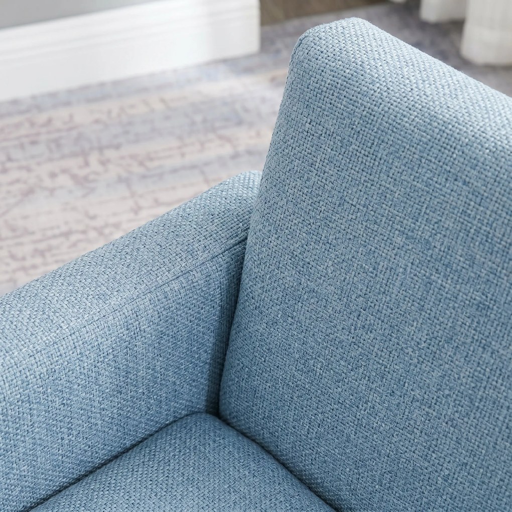 HOMCOM Scaun pentru Camera Copiilor în Material Textil Max. 65 kg 49x45x44cm Albastru | Aosom Romania