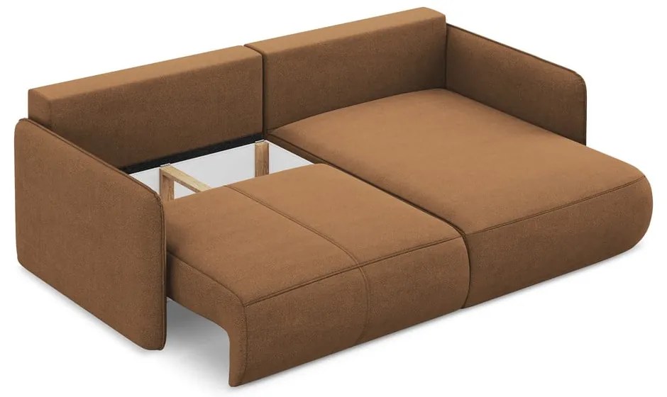 Colțar portocaliu extensibil/cu spațiu de depozitare (cu colț pe partea dreaptă) Nanea – Makamii