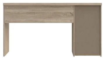 Birou de scris GINO, alb/stejar Sonoma