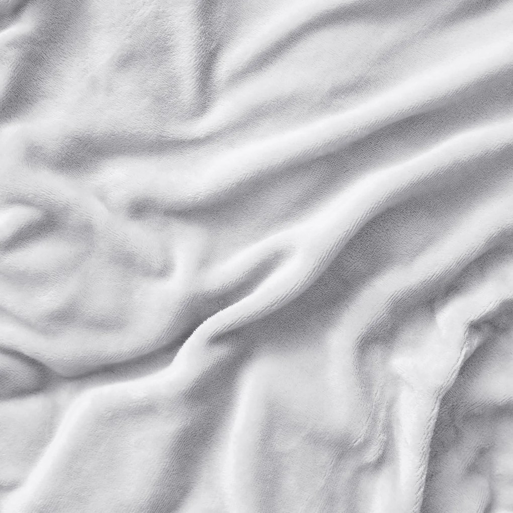 Goldea lenjerie de pat din micropluș - gri deschis 140 x 200 și 50 x 70 cm