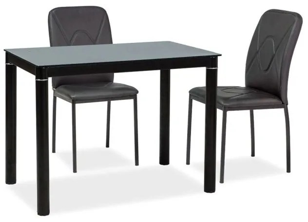 Masa Bucatarie Si Dining GALANT Negru/Negru 100x60 cm