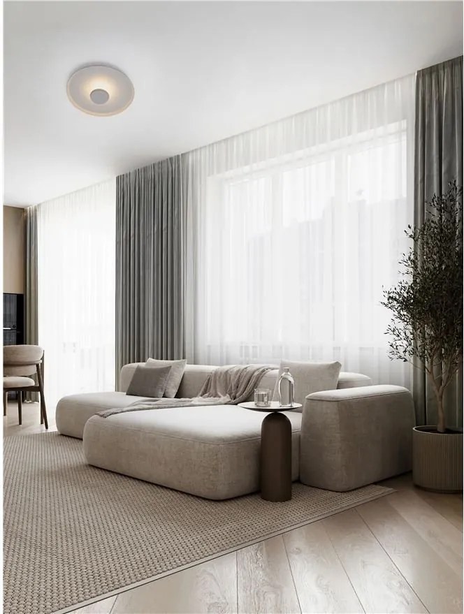 Plafoniera LED stil modern DORELL alba