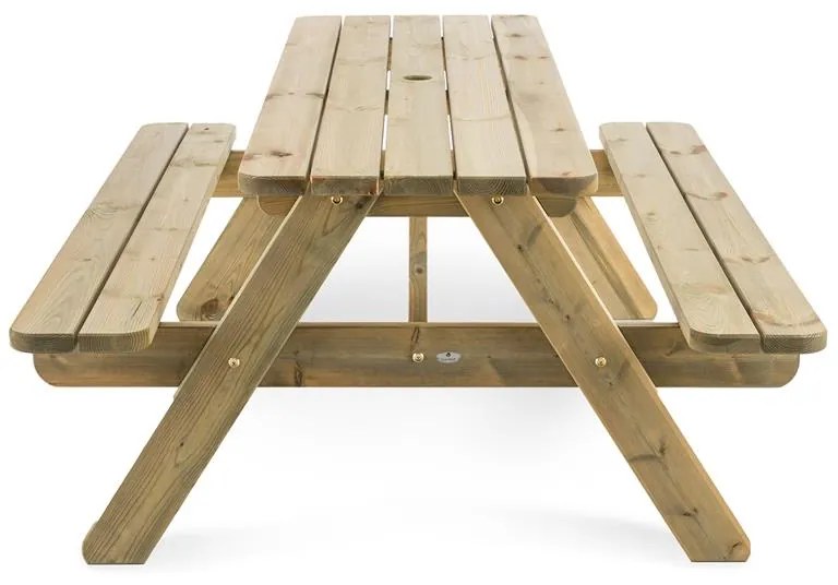 Picknicker 180, masă de picnic, mobilier de grădină, 32mm, lemn de pin, 45 kg