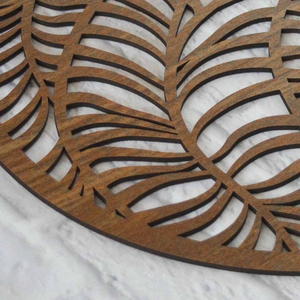 DUBLEZ | Tablou sculptat abstract - Frunze