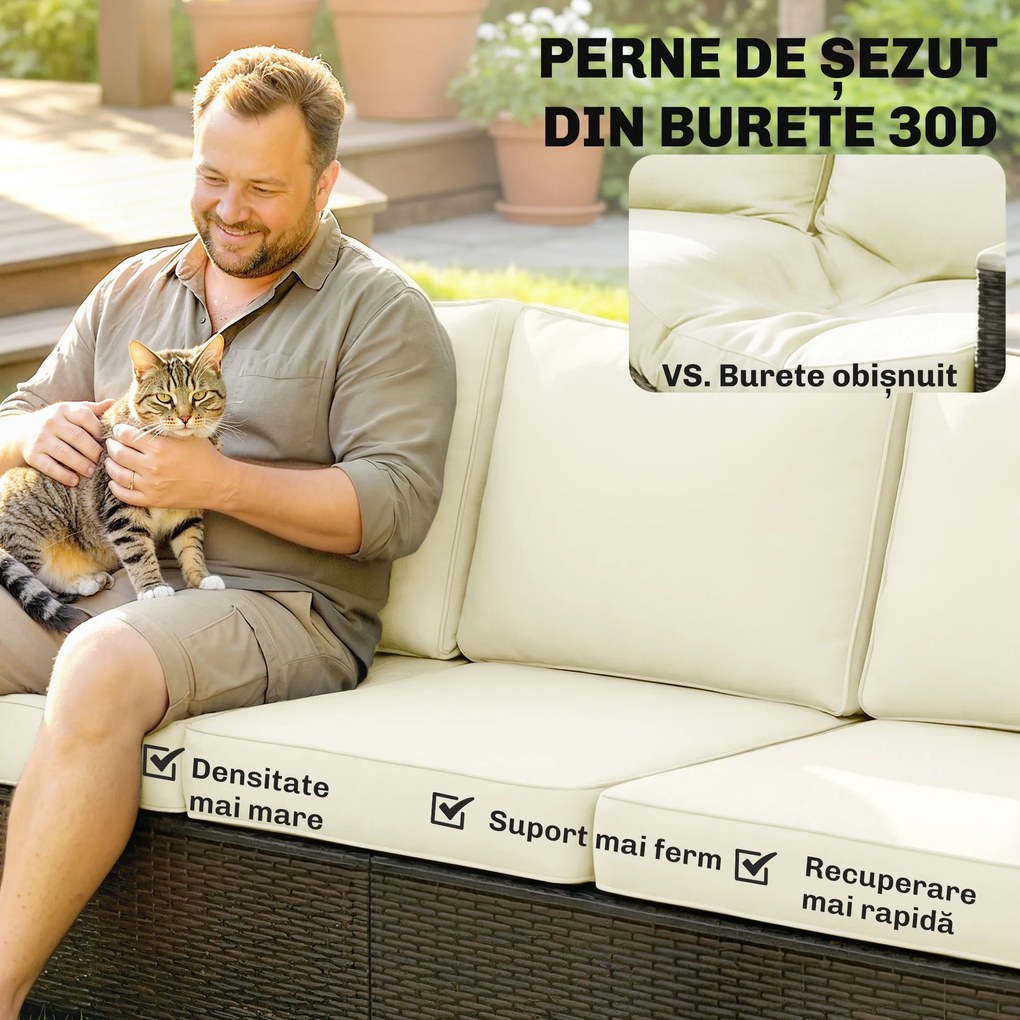 Outsunny 2 3 poliratan | Aosom Romania