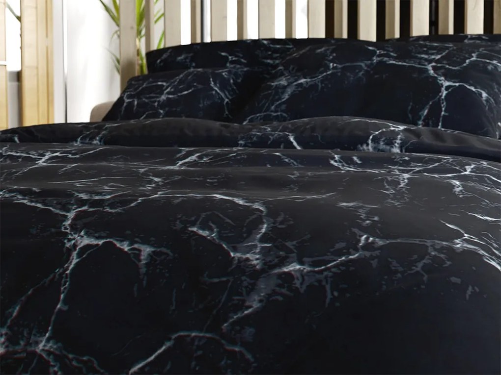 Lenjerie de pat bumbac Tempesta neagra