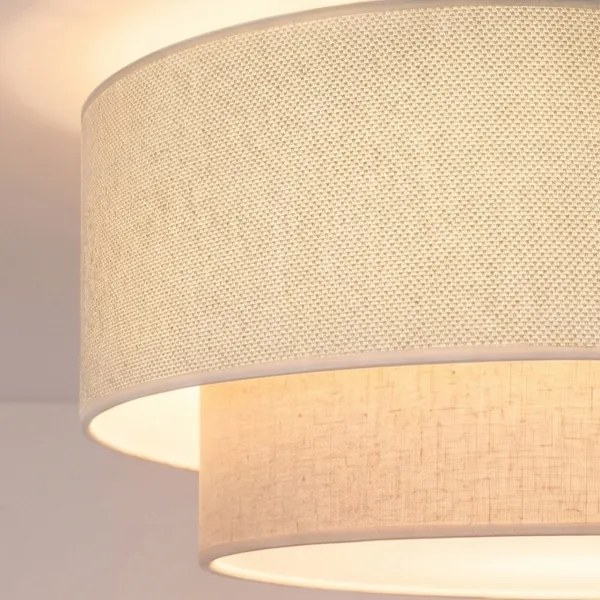 Brilagi - Pendul LED pe cablu BOHO ECO 1xE27/10W/230V Ø 40 cm crem