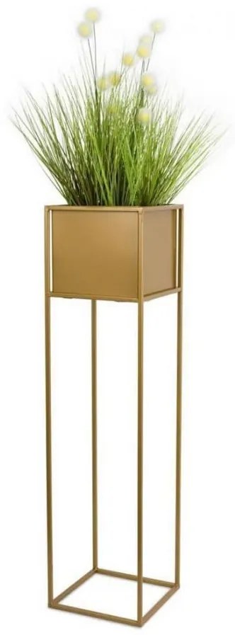 Suport pentru flori 90x24 cm, culoare aurie