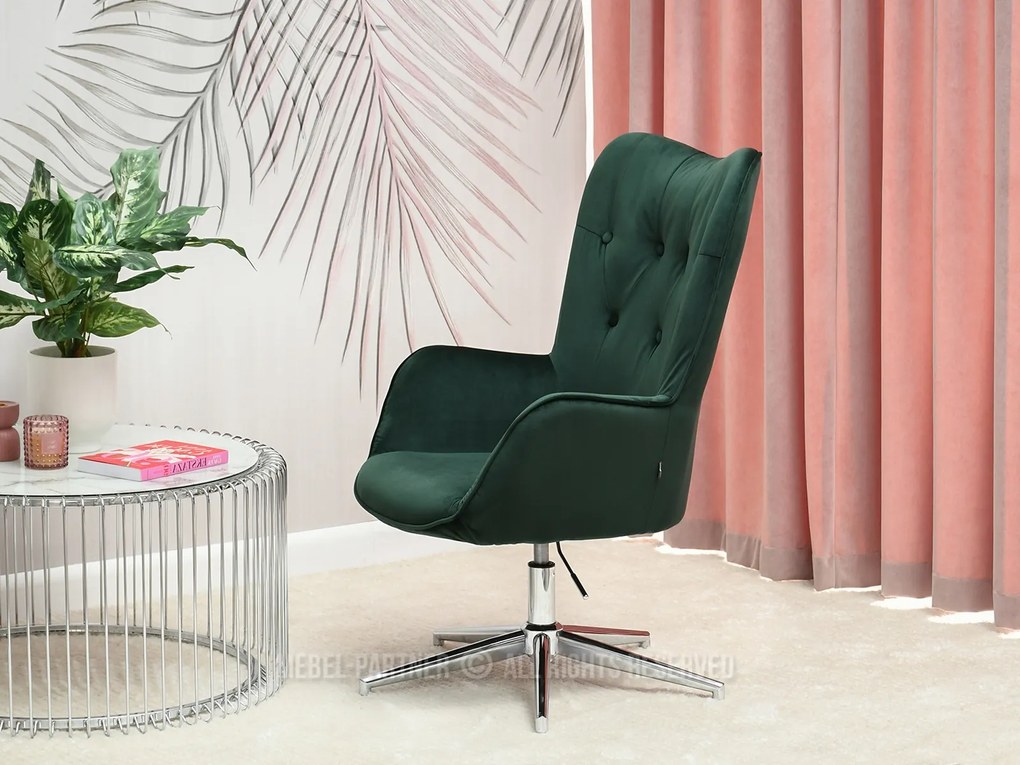 Fotoliu Truni (verde + crom). Promo -8%. 1110428