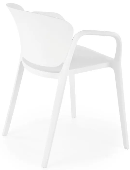 Scaun din plastic K491 alb