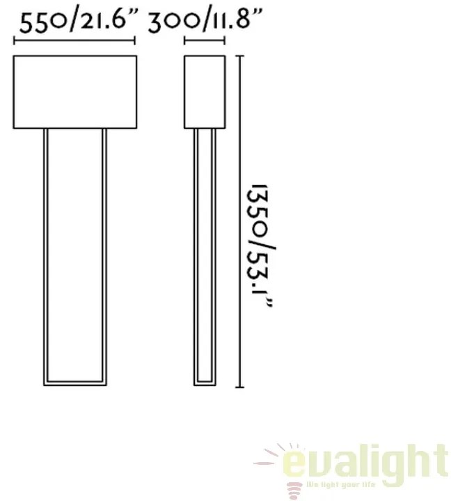 Lampadar / Lampa de podea design modern VESPER alb 29979