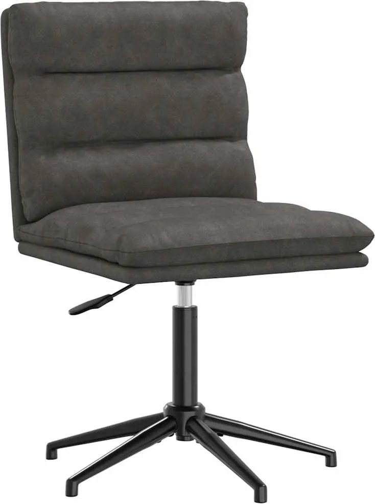 vidaXL Scaun de bucătărie, negru, piele ecologică