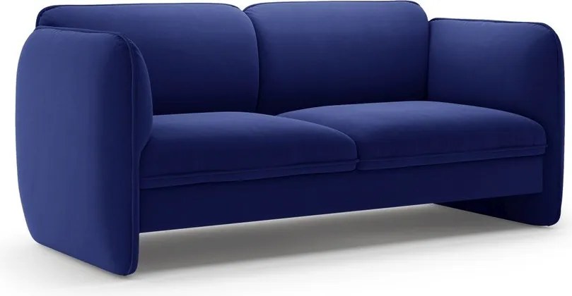 Canapea albastră cu tapițerie din catifea 168 cm Georgia – Micadoni