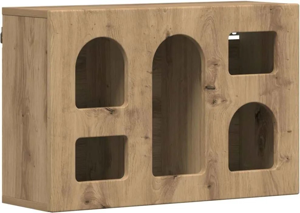 vidaXL Dulap suspendat Stejar Artizanal 60 x 20 x 40 cm Lemn compozit