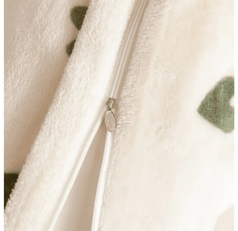 Lenjerie cocolino HEARTINO crem Dimensiune lenjerie de pat: 70 x 90 cm | 140 x 220 cm