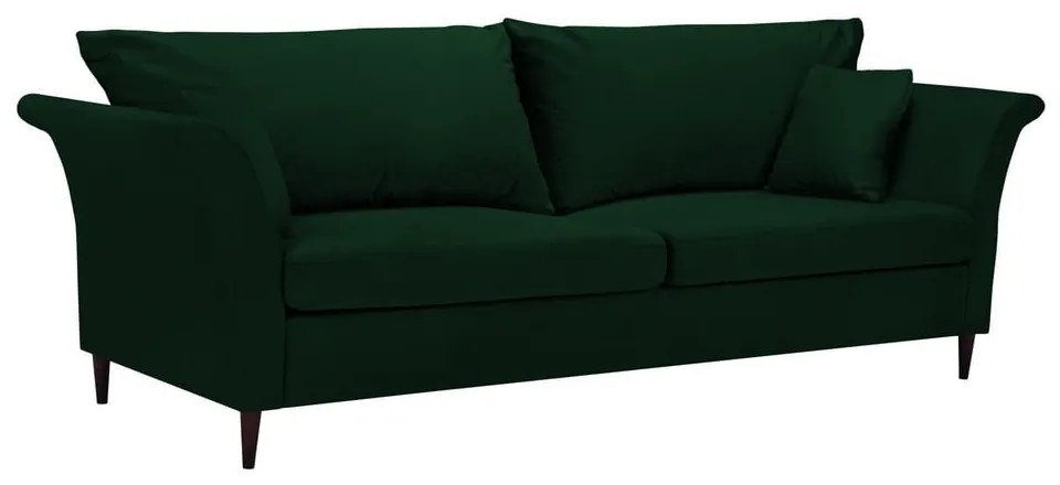 Canapea extensibilă cu spațiu pentru depozitare Mazzini Sofas Pivoine, verde