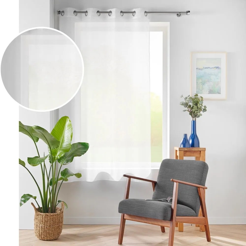 Perdea albă din voal 140x180 cm Lissea – douceur d'intérieur