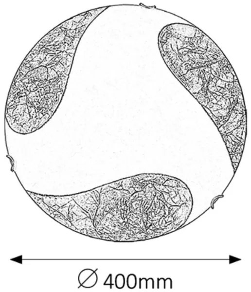 Rabalux 1942 - Plafoniera ART GOLD 2xE27/60W/230V