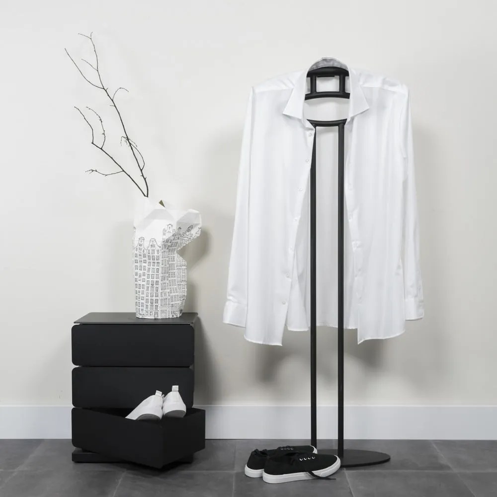 Comodă neagră din metal 37x45x26 cm Joey – Spinder Design