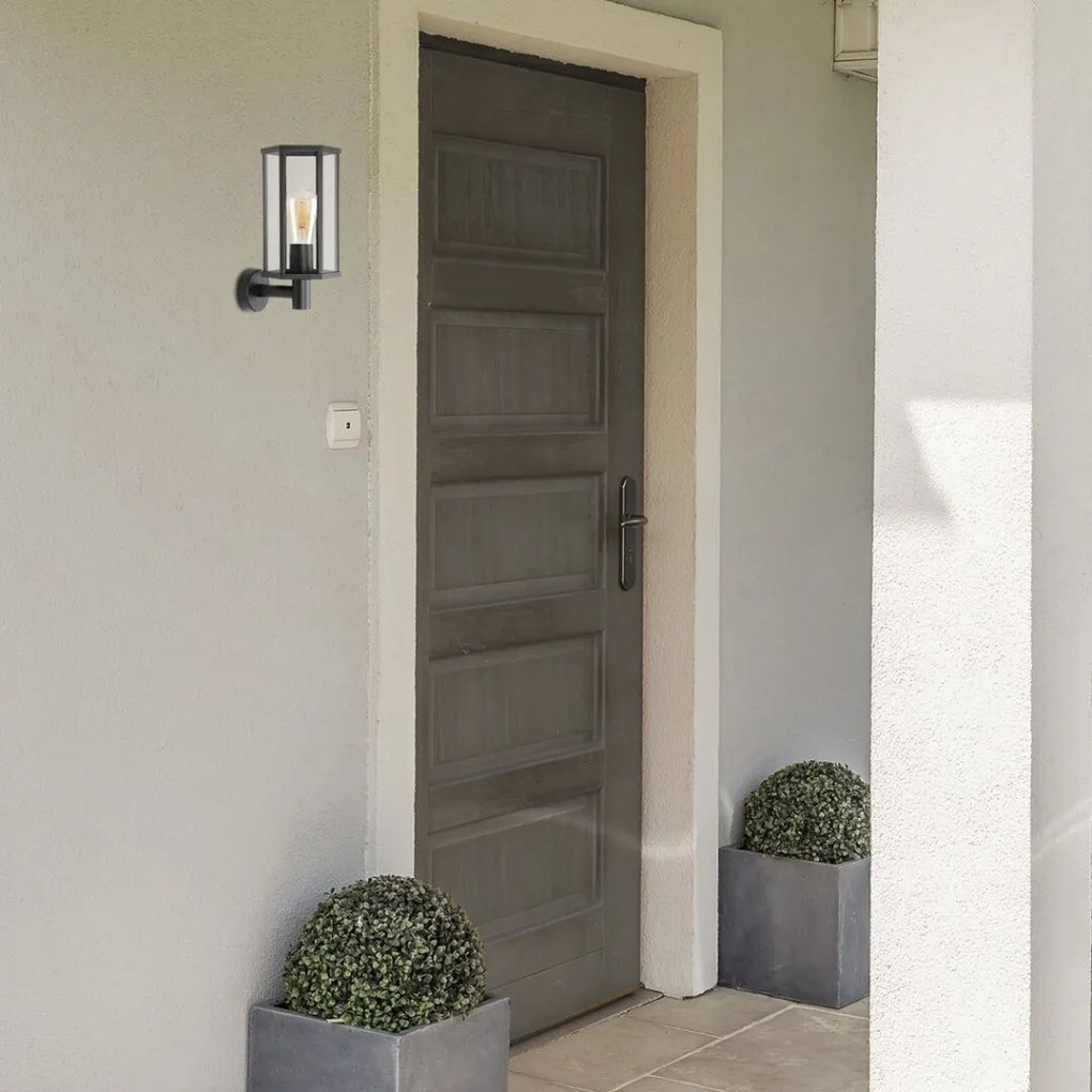Aplica pentru iluminat exterior design modern IP44 DUBROVNIK negru mat