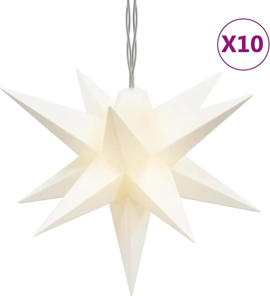 vidaXL Lumină de Crăciun 10 LED-uri alb 10 cm