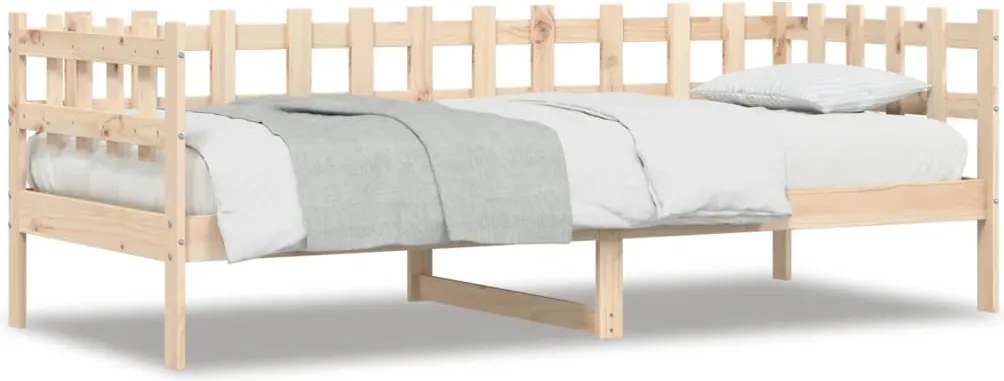 vidaXL Pat de zi fără saltea, 90x190 cm, lemn masiv de pin