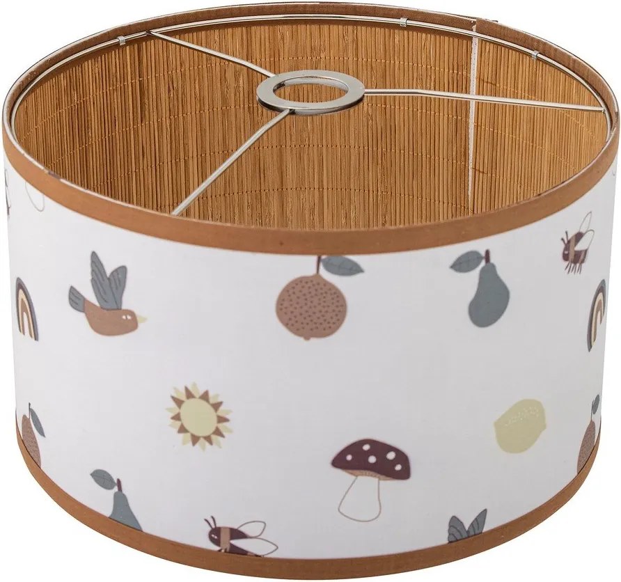 Abajur pentru copii alb/maro cu abajur textil ø 34 cm Agnes – Bloomingville Mini