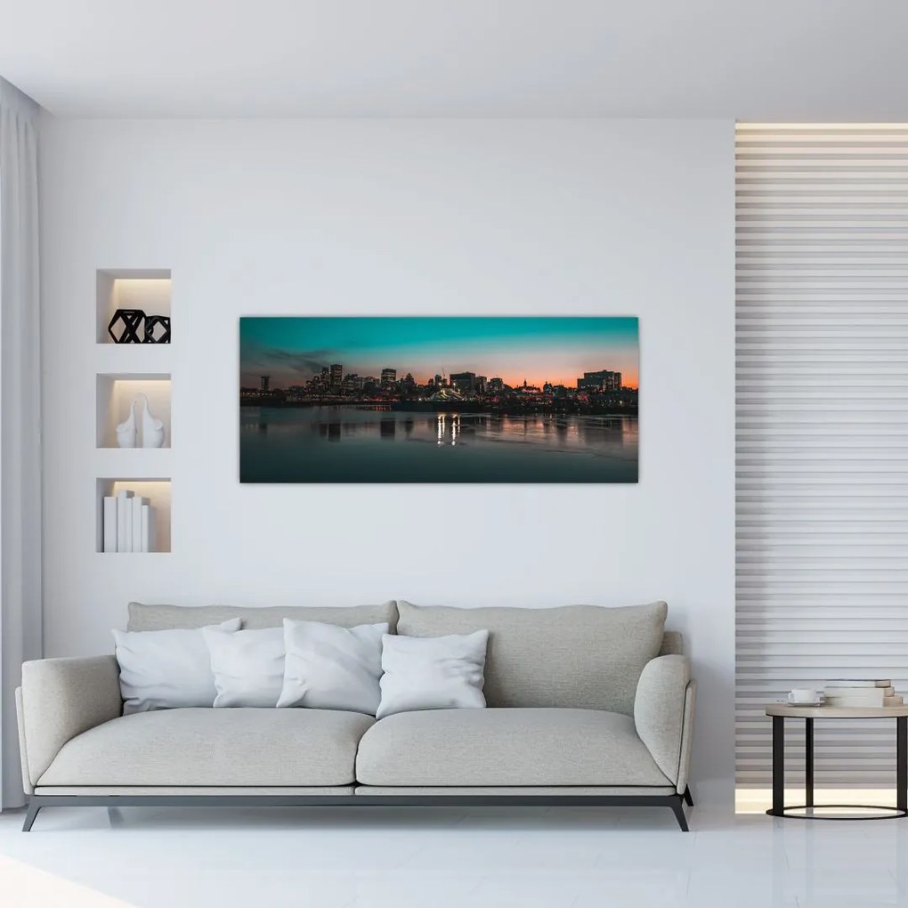 Tablou cu oraș mare (120x50 cm)