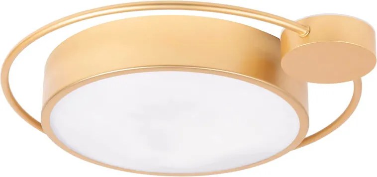 Plafonieră LED Erste Moon 28W 1400lm 3000K Auriu 440x70mm - Corp iluminat modern elegant pentru living sau dormitor cu design circular rafinat.