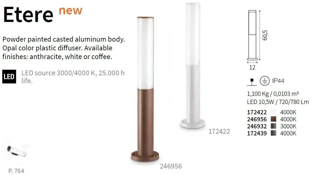 Stalp LED exterior design modern ETERE PT COFFEE 4000K 246956 IDL