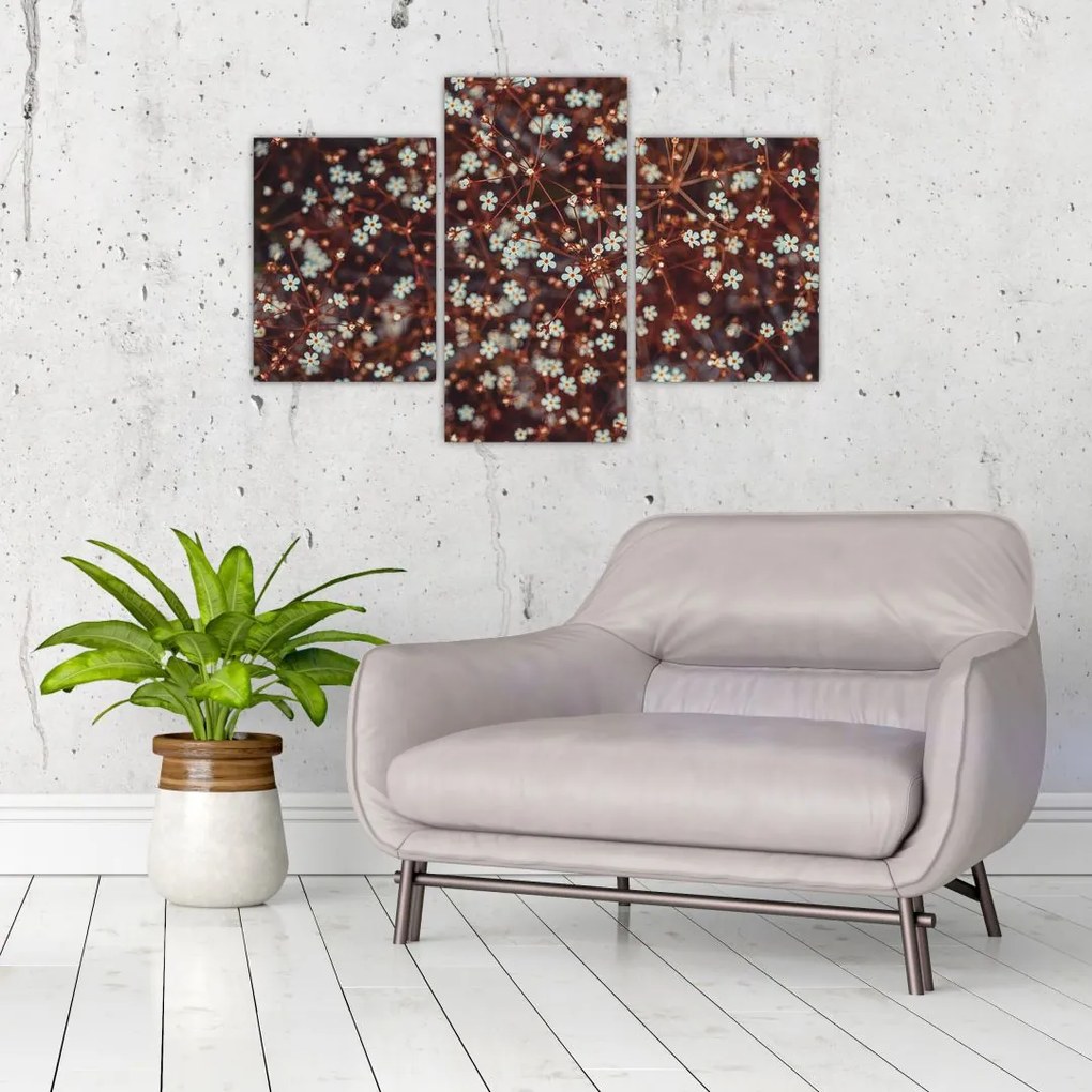 Tablou cu floare de nu mă uita (90x60 cm)