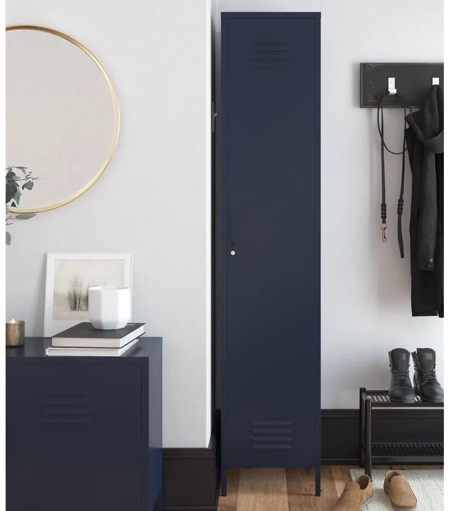 Dulap metalic albastru 38x185 cm Bradford - Queer Eye