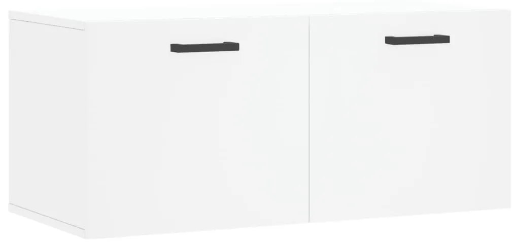 830076 vidaXL Dulap de perete, alb, 80x36,5x35 cm, lemn compozit