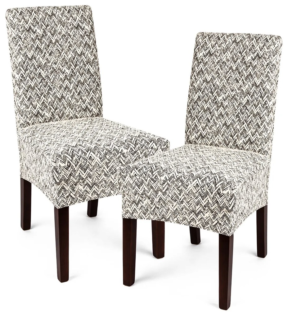 Husă multielastică 4Home Comfort Plus pentru scaun, bej, 40 - 50 cm, set 2 buc.