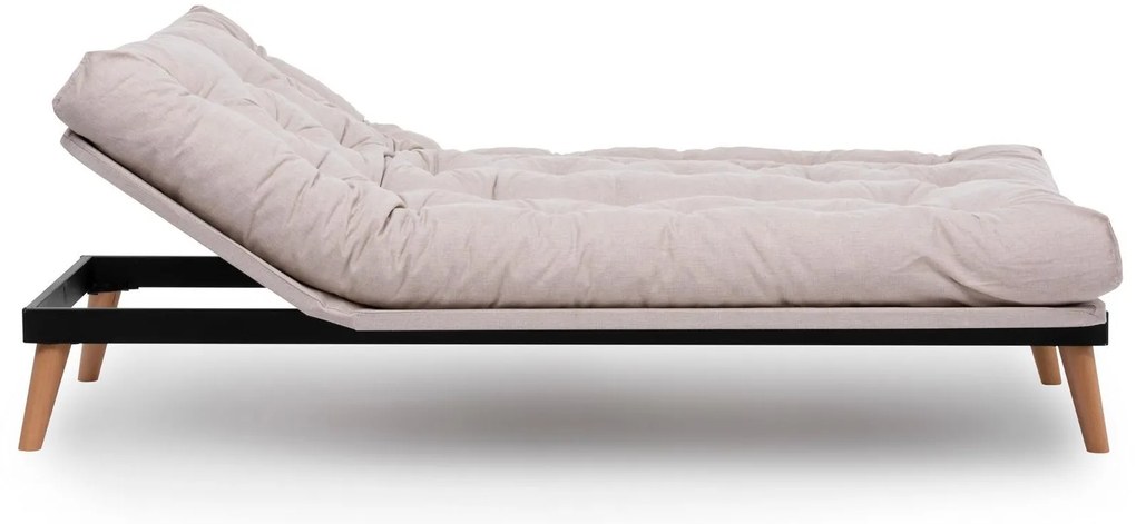 Canapea extensibilă Sakotta (Crem + Lemn). 1107026