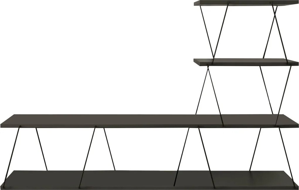 Comoda TV, Hanah Home, Ilgaz, 150x93x30 cm, Antracit