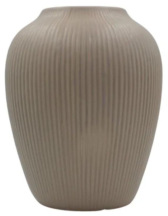 Vază decorativă ceramică bej 14x14x17cm