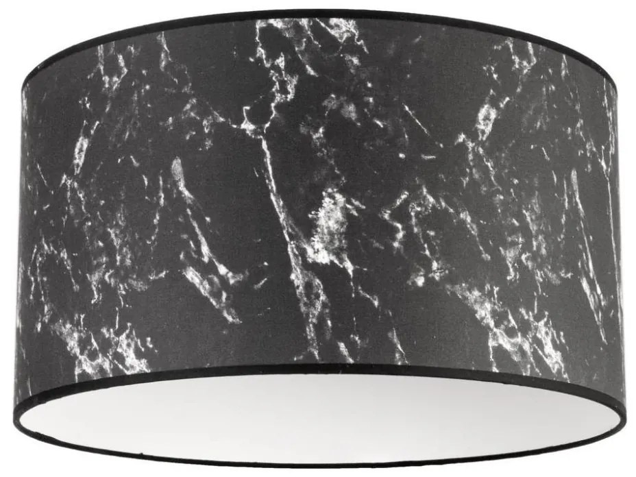 Plafonieră Duolla MARBLE 1xE27/40W/230V d. 45 cm negru/alb