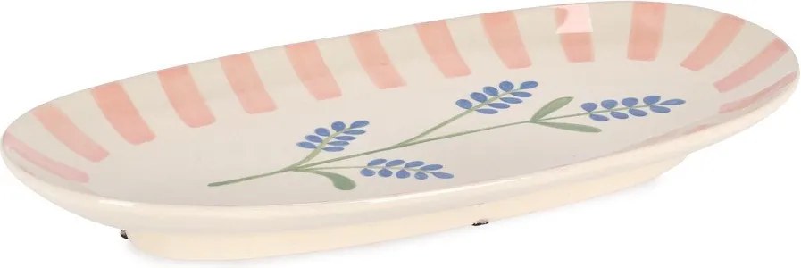 Farfurie roz/crem pentru servire Daryel – Yes Everyday