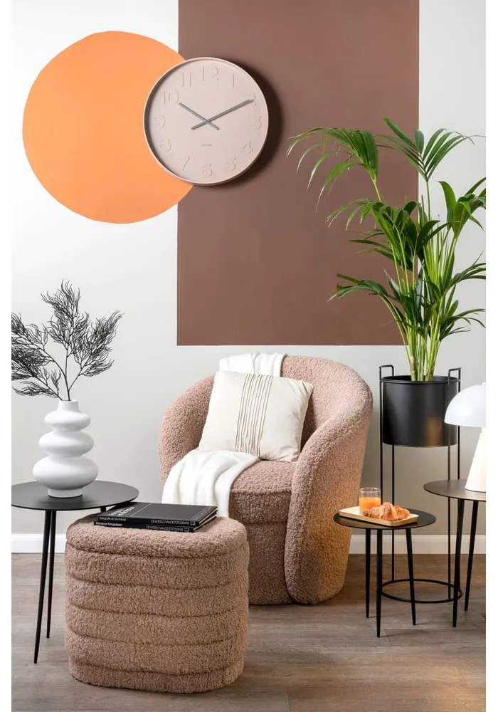 Pernă decorativă din bumbac PT LIVING Wave, 45 x 45 cm, alb