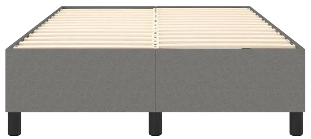 Cadru de pat box spring, gri inchis, 120x200 cm, textil Morke gra, 35 cm, 120 x 200 cm