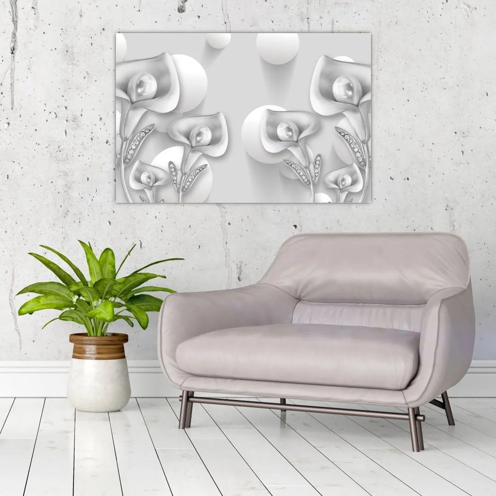 Tablou -Design flori (90x60 cm)