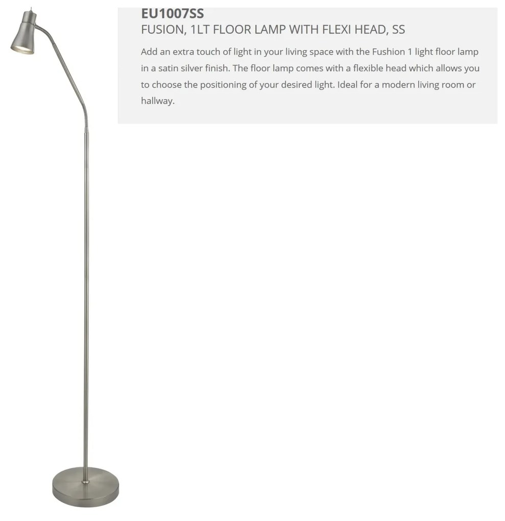 Lampadar modern directionabil design minimalist Fusion EU1007SS SRT