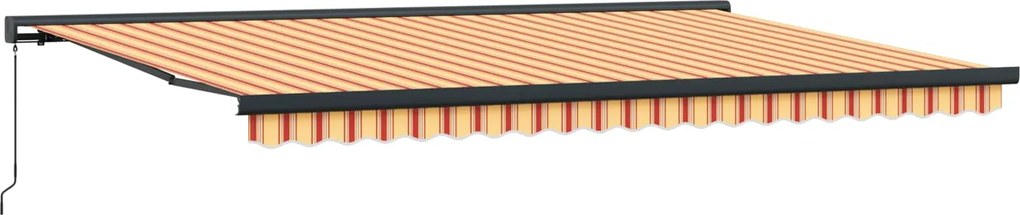 vidaXL Cortina Retractabilă Galben și portocalie 500 × 300 cm