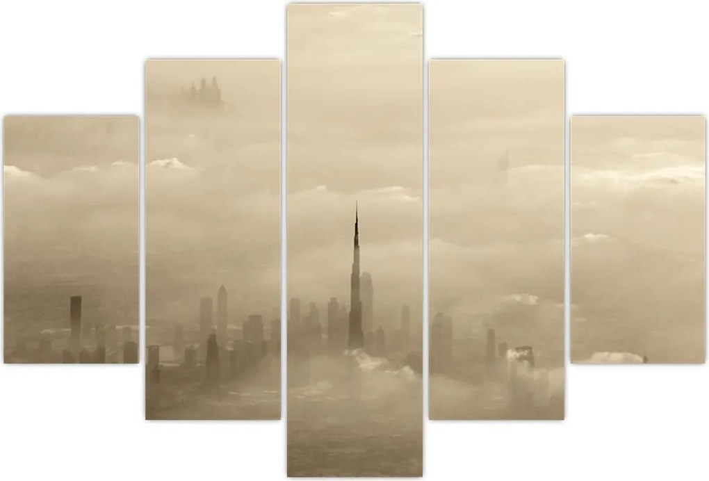 Tablou - Oraș în nori (150x105 cm)