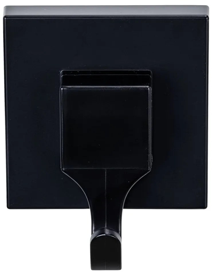 Cârlige negre 2 buc. autoadezive din plastic Quadro – Wenko