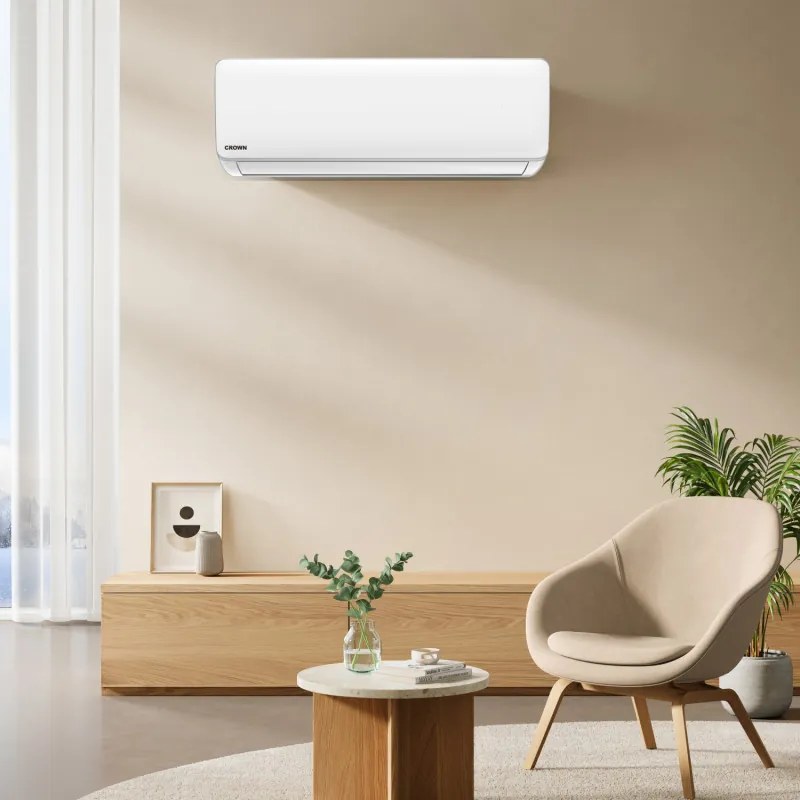 Aparat de aer conditionat inverter Crown CIT-18FO62AS, 18000 BTU, A++, Filtru de carbon si argint, Auto-curatare, Auto-dezghetare, Alb